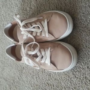 Soludos Leather Ibiza Platform sneakers in Sand Tan  Sz 7.5